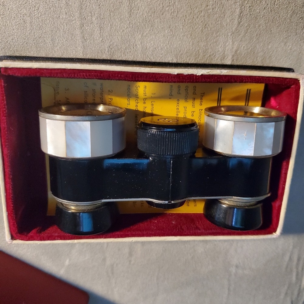 Vintage Shrine MANON Opera Glass Binoculars Mother Pearl